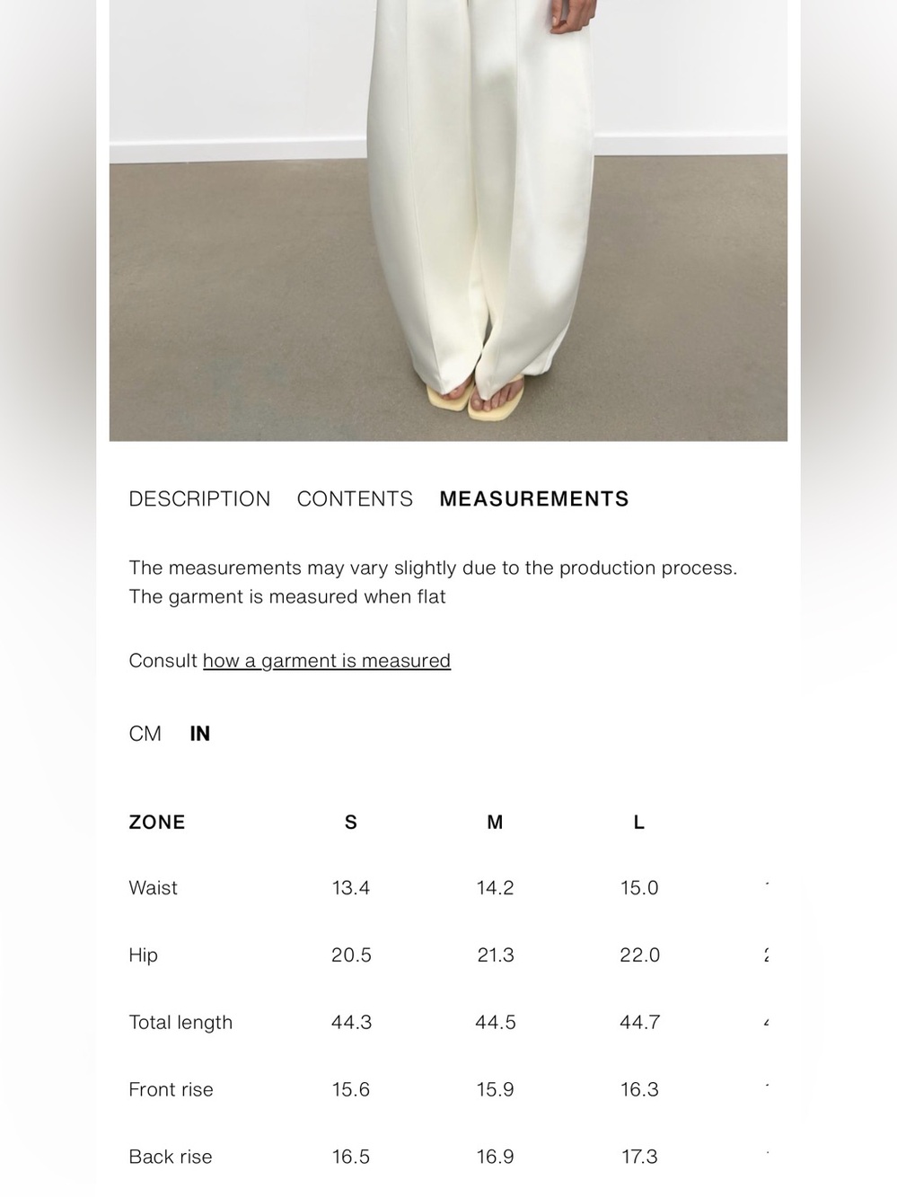 Zara Wide-Leg Satin Cream Trousers - Picture 12 of 12